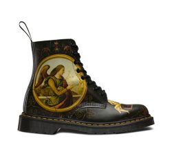 treasures-and-beauty:Dr Martens Di Paolo Pascal 1460 boot  emblazoned