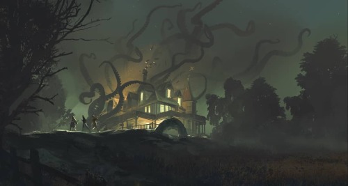 fhtagn-and-tentacles:  THE RITUAL IS COMPLETE by Oscar Sjostedt