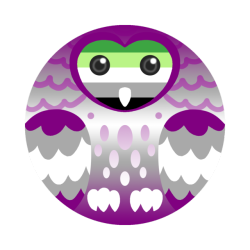 furvanoctua:  Made some grey ace + other orientation pride owls~