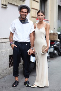 what-do-i-wear:  Patricia Manfield and boyfriend Giotto Calendoli