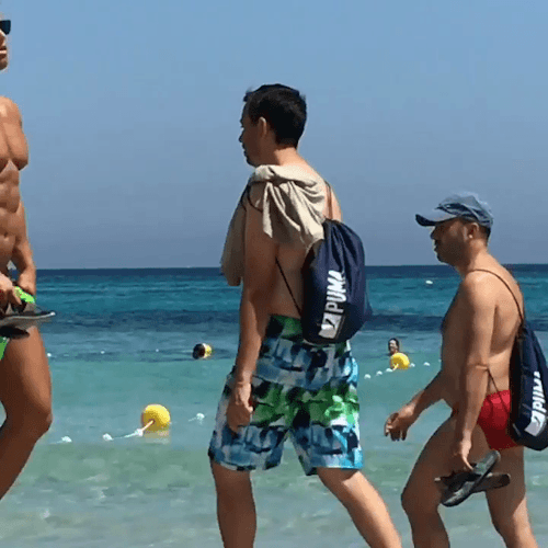 shreddedgifs:turning heads in Ibiza