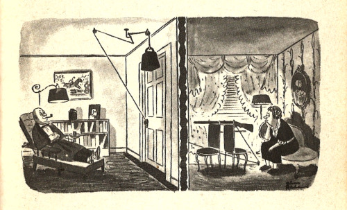 Illustration from The Penguin Charles Addams (Penguin, 1962). From a charity shop in Canterbury.