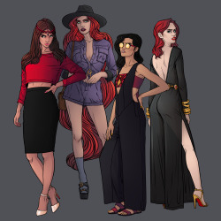 chrispandart:  Marvel Fashion serie set of 4 Wanda Maximoff,