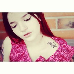 kitty-miau:  #face #tattoo #redhead #pink #sookiesg #kittymiau