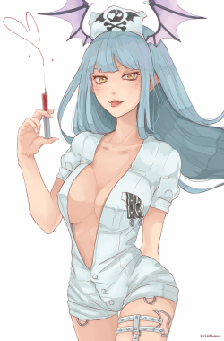 risotoma: nurse morrigan half body risotoma.com/commission  <