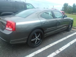 The Ford dealership let us borrow this Dodge Charger to drive