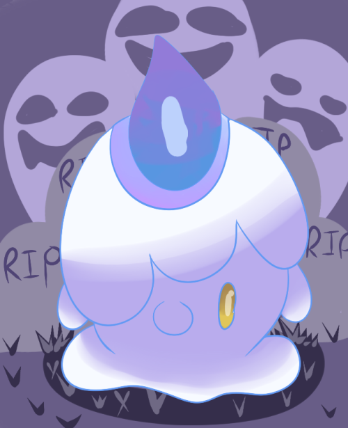 spectral-desert: Inktober day 22: Ghost It’s a Litwick! 