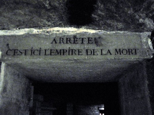 Perfect place for a stroll on All Hallow’s Eve … the Catacombs of Paris