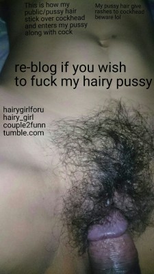 hairygirlforu:  hairygirlforu:  Re-blog if you wish to fuck my