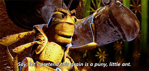 godlyicarus: genre:  It was just one ant! A Bug’s Life (1998)