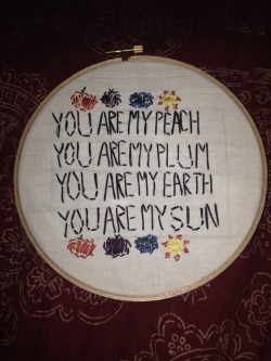 everything-aubrey:So I took up embroidery and it’s not the