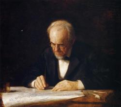 The Writing Master (Benjamin Eakins), 1882, Thomas Eakins