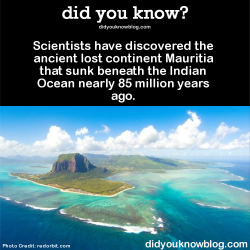 did-you-kno:  Scientists have discovered the ancient lost continent