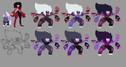 toffany:  here some color blocks I did for the character Sugilite