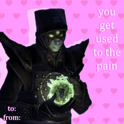 hisnameisdesmondmiles:  I made some destiny valentines