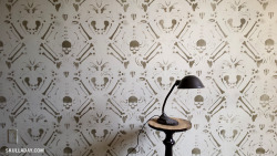 skull-a-day:  Skeleton Damask pattern by Noah Scalin. Now available