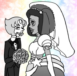 harinezumiko:  Pearl in a tux means she’s obviously marrying
