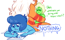 Sometimes the OT3 just has its off days when Lapis’ possessiveness