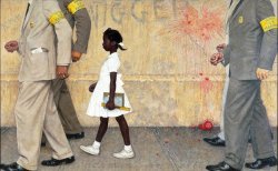 fyblackwomenart: Ruby Bridges by Norman Rockwell   Ruby Nell