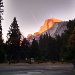 Glowing half dome. #Yosemite