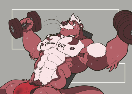 grimfaust:Incline flyes keeping @otterstar’s pecs swole!