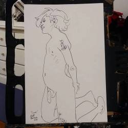 Figure drawing! Woot   #art #color #ink #livedrawing #lifedrawing