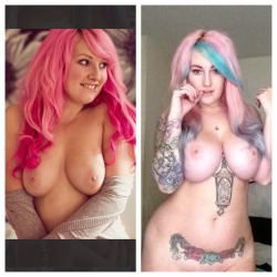 galdalikes:  I’ve been asked for a before and after boob comparison