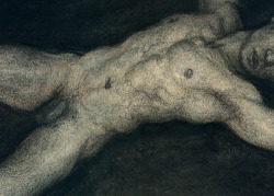 lyubomir-naydenov:  “Male nude”, 2015Mixed media on paper,