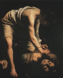 templeofapelles: Caravaggio David and Goliath, 1598-1599 Museo