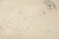 hipinuff: Gustav Klimt (Austrian: 1862-1918), Reclining Nude