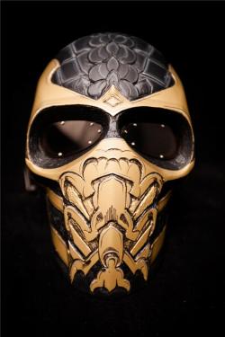 theomeganerd:  Mortal Kombat & Army of Two Paintball Masks 