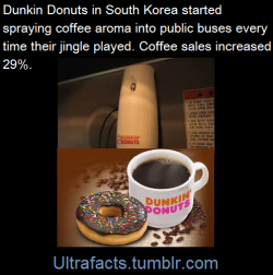 ultrafacts:In 2012, Dunkin Donuts in Seoul, South Korea, embarked