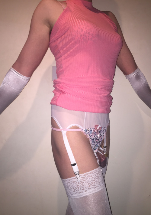 partiesfor:  Cute lingerie under my pink summer dress x kik: forparties 