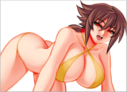 jadenkaiba:  Preview of my OC Yui seduction artwork :) ;9