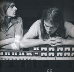 pinkfloyded:  David Gilmour & Richard Wright during the recording