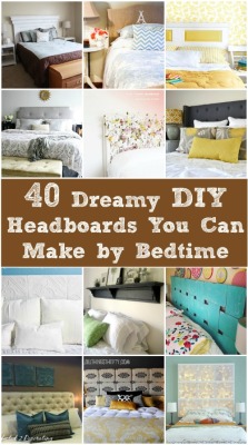 imagine-create-repeat:  40 Dreamy DIY Headboards You Can Make