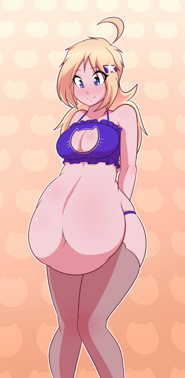 Patreon Pin-UpSaw this outfit floating around awhile back and I thought Star  would look cute in it, especially with a nice full belly to show off. :)Links: - Patreon - Ekaâ€™s Portal - SFW Art