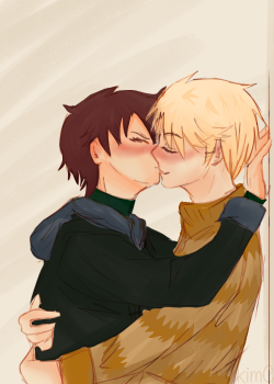 inkstarcookie:  dirkjake anyone? (jake be the seme) this is for