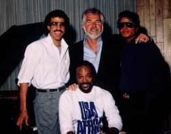 alwaysmichaeljackson:  Lionel Richie, Kenny Rogers, Quincy Jones