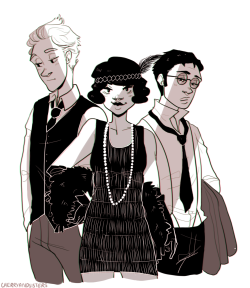 cherryandsisters:  i just wanted to draw the cool kids in 1920′s