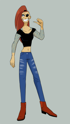 simonsoys: Human!Undyne since she’s one of the only ones I