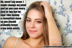 Permanent Chastity Captions