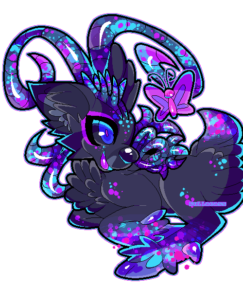 gullacassrainbowart:  Galaxy deer comms. for Velums@dA! ★.｡.:*☆!