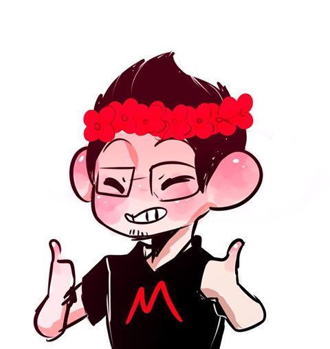 cosmic-artz:  YOI thought of showing y’all some big improvement on my art from two years ago of a little picture that was requested of me to draw @markiplier in a flower crown!   Oh wow that’s really cool! I like the style that you’re honing