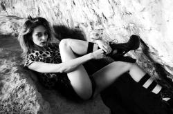 Cave girl.  model Theresa Manchester photo Kristen Wrzesniewski 