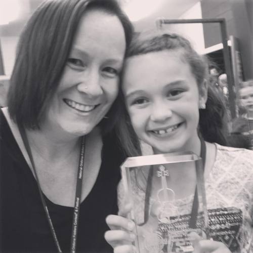 <p>So proud of my girl Faith - she just placed 3rd in the National Fiddle Championships in the 8 and under age division. Yep, third in the nation. She is an absolute sweetheart, plays the fiddle like crazy, and is generally just a precious student. All the kids were amazing today. Fiddling is safe for another year… #fiddle #Weiser #nationalfiddlecontest  (at Weiser High School)</p>