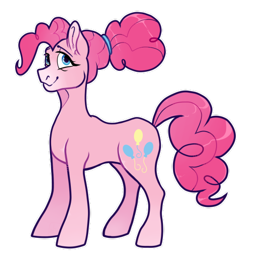 spectralthestrals: drew my own version of a future Pinkie Pie