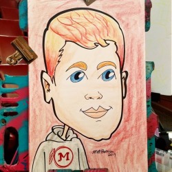 Caricature done today at the Melrose Arts Festival!   . . . .