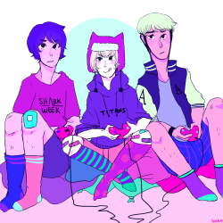 pikaswonderland:  sleepover nerds.