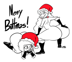 grimphantom2: thunderfoxjt:   zaribot:  Chatting with @thunderfoxjt, he gave me a nice Xmas themed idea, since I didn’t make anything naughty and since I didn’t make anything with that curvy redhead from Inner Workings yet. So here it goes!  A very